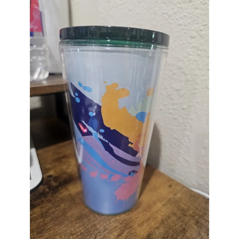 New Starbucks Coffee 2021  Blue Wave Spring 16oz Grande Tumbler Rare Collectible